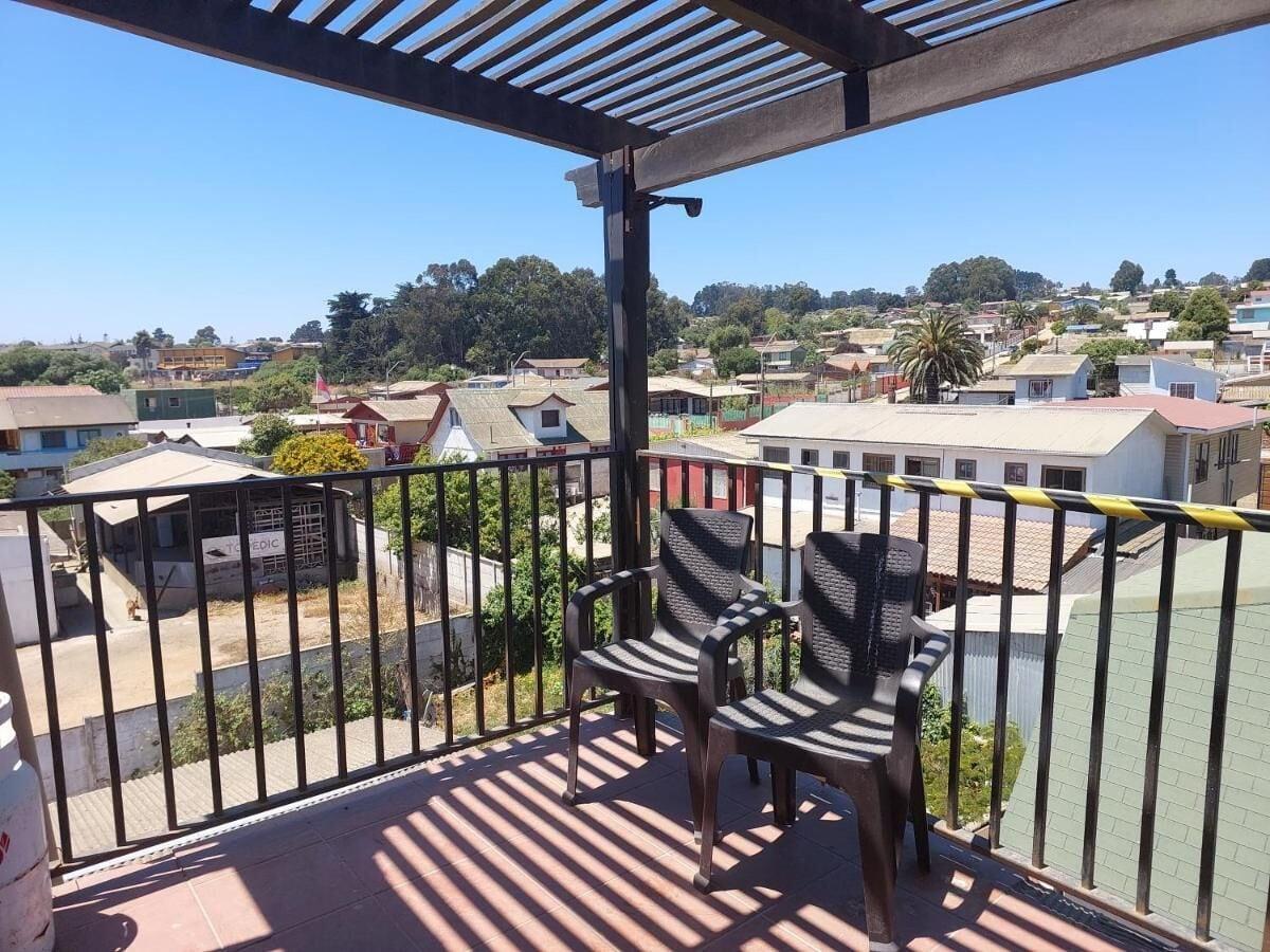 Terraza Hostal El Gallego El Quisco vistas